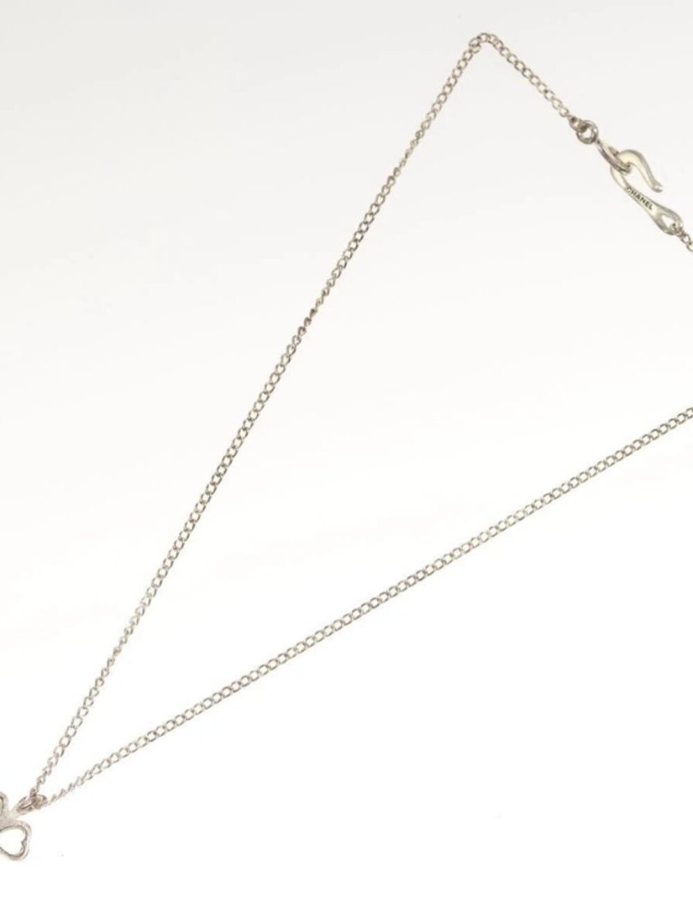 CHANEL Clover Necklace metal Silver CC - Picture 10 of 16